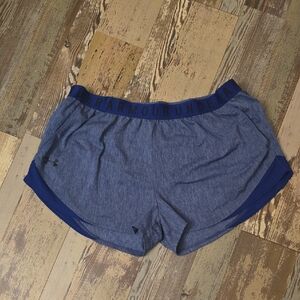 Under Armour Heat Gear Gym/Running Shorts Blue Womens Size XXL